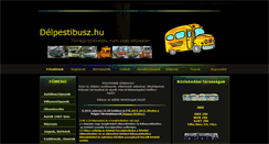 Desktop Screenshot of delpestibusz.hu